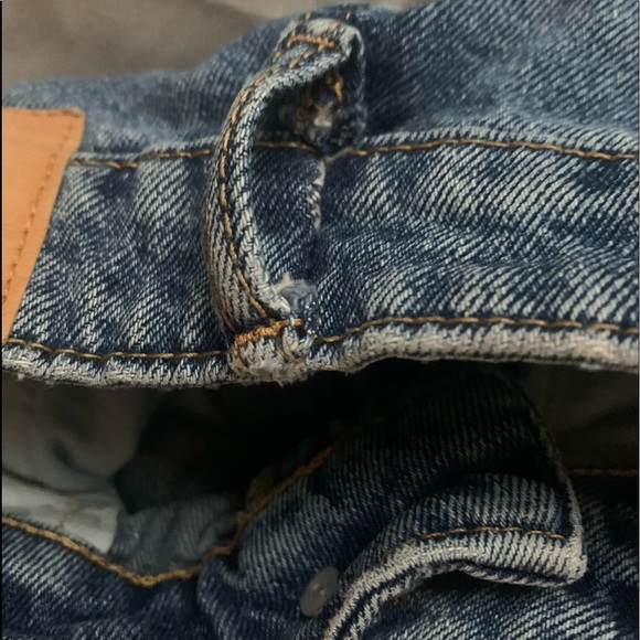 Zara High Waisted Jean Shorts - Picture 7 of 8